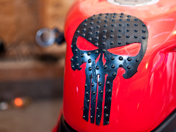 Custom tank protector for Ducati - Punisher Custom tank protector for Ducati - Punisher